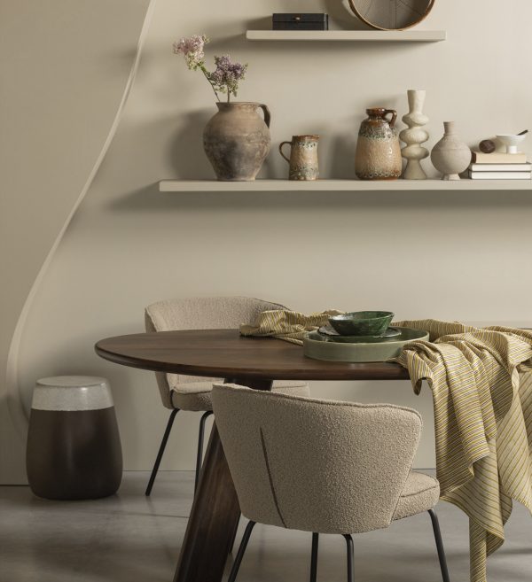 Admit dining chair bouclé beige 2