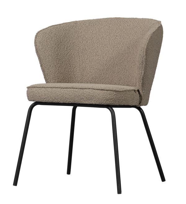 Admit dining chair bouclé beige