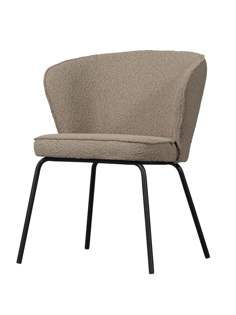 Admit dining chair bouclé beige