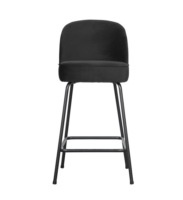 Barska stolica Vogue 65cm baršunasto crna