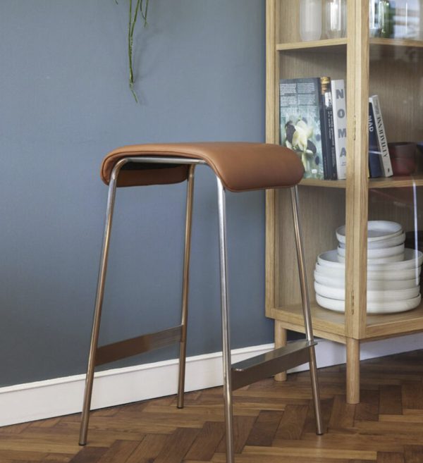 Barski stolac Avenue nikalsmeđa 1