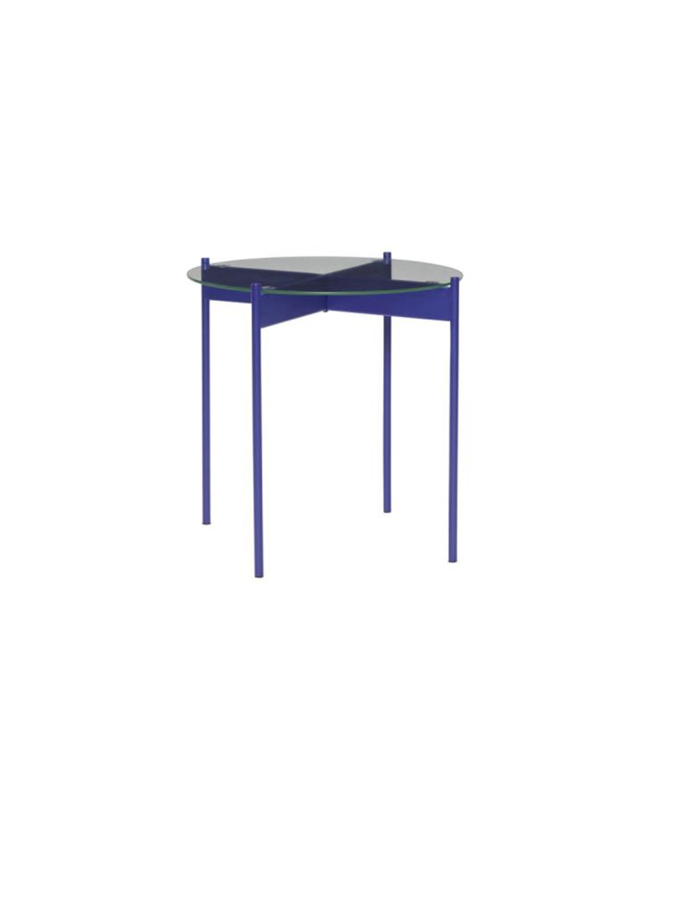 Beam Side Table Blue