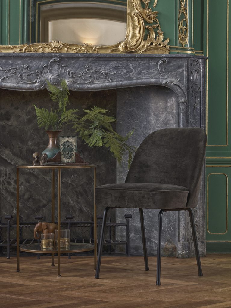 Blagovaonska stolica Vogue baršunasto tamnozelena 1