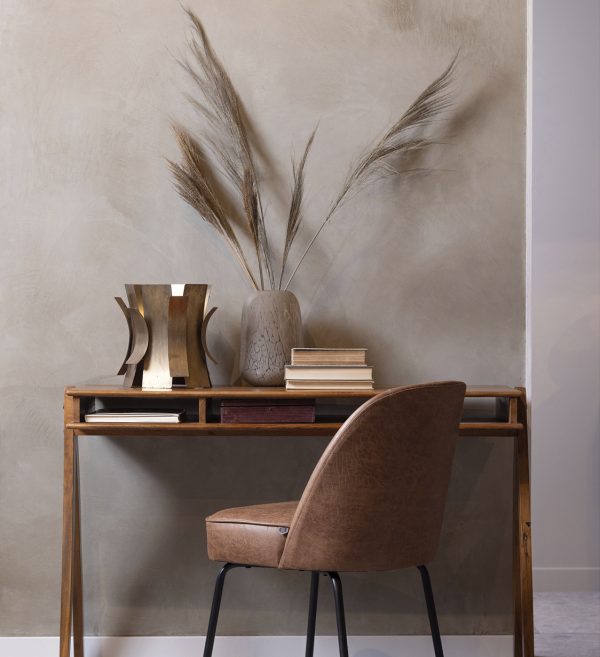 Blagovaonska stolica Vogue kožna boja konjaka 1