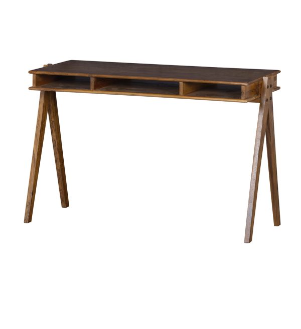 Compartment desk wood brown