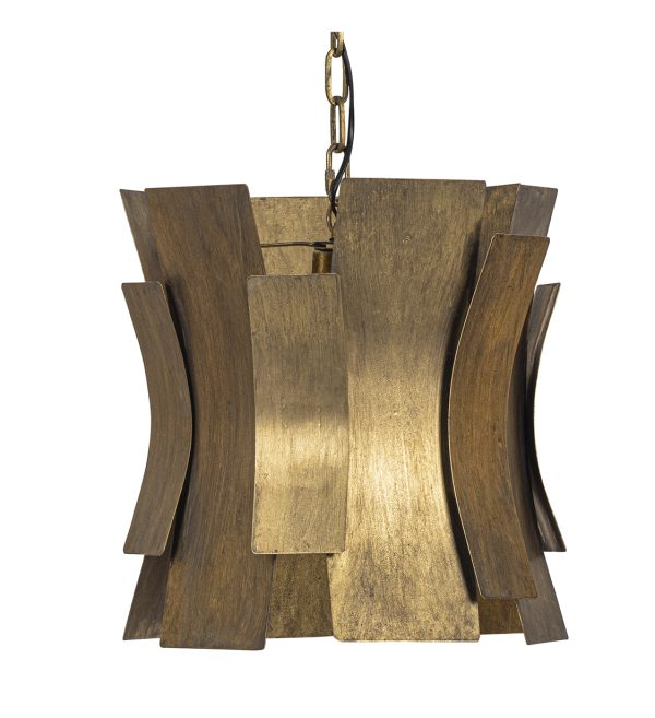 Course hanging lamp metal antique brass