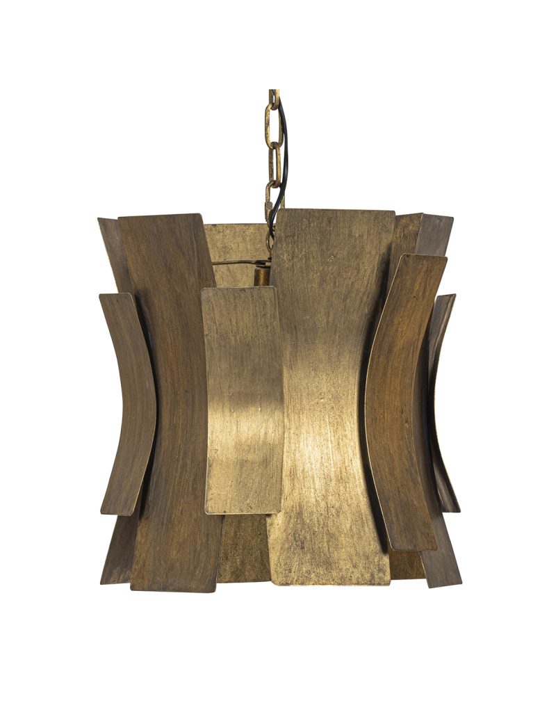 Course hanging lamp metal antique brass