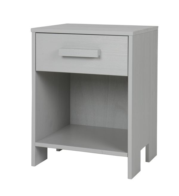 Dennis nightstand pine concrete grey brushed 1