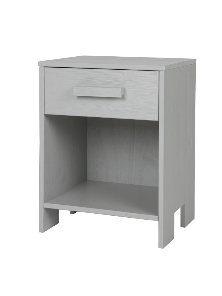 Dennis nightstand pine concrete grey brushed 1