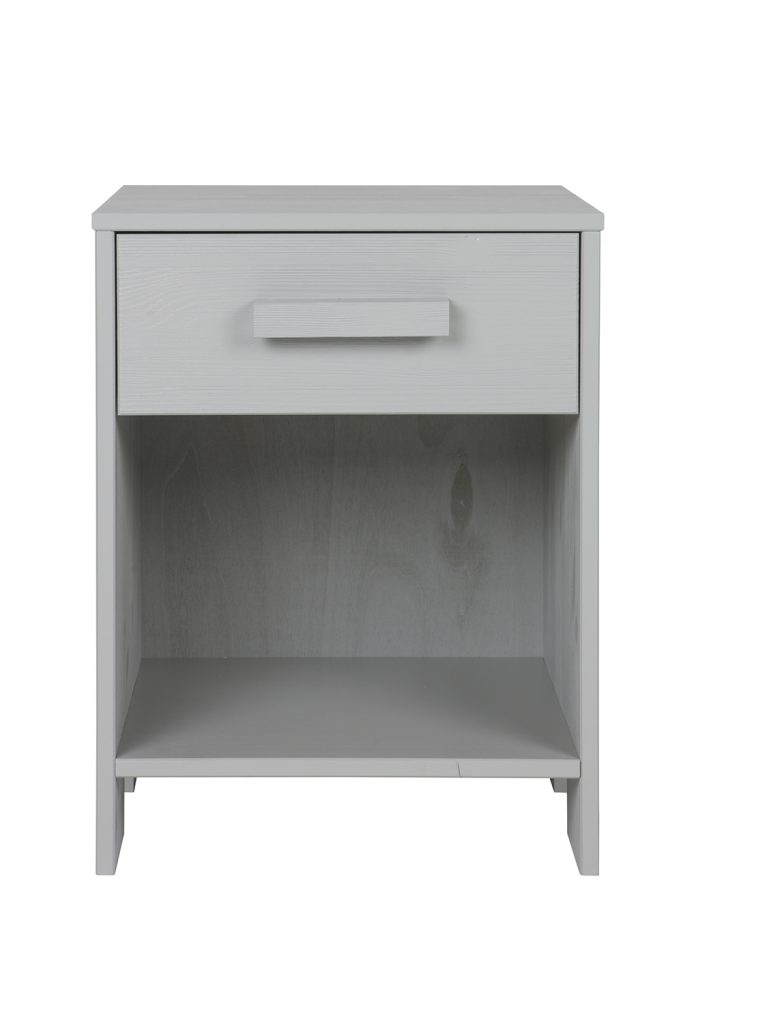 Dennis nightstand pine concrete grey brushed