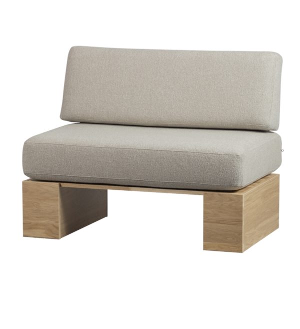 Eat up wall bench oak natural matt including cushions