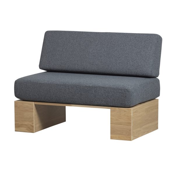 Eat up wall bench oak natural matt including cushions