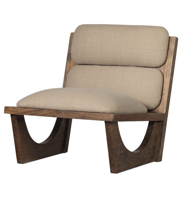 Fotelja Opulent boucléprirodno drvo