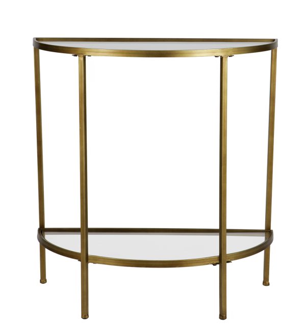 Goddess sidetable antique brass