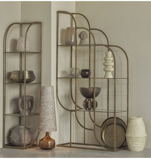 Intense zidni ormarić metalni starinski mesing 96cm 1