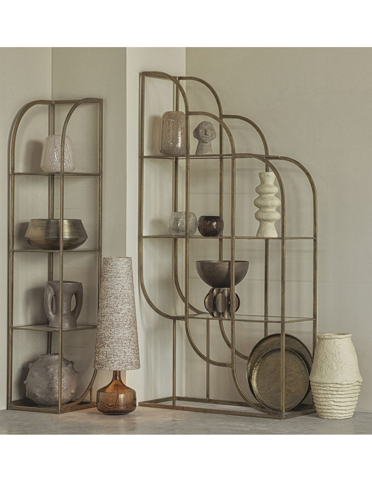 Intense zidni ormarić metalni starinski mesing 96cm 1