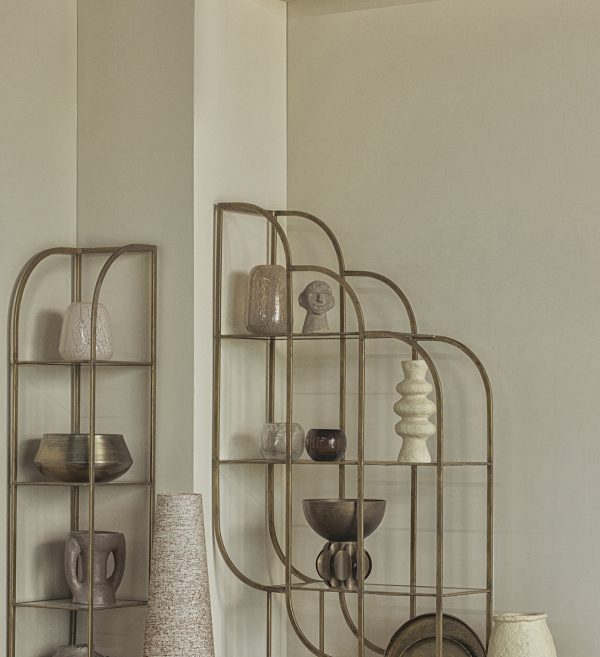 Intense zidni ormarić metalni starinski mesing 96cm 2