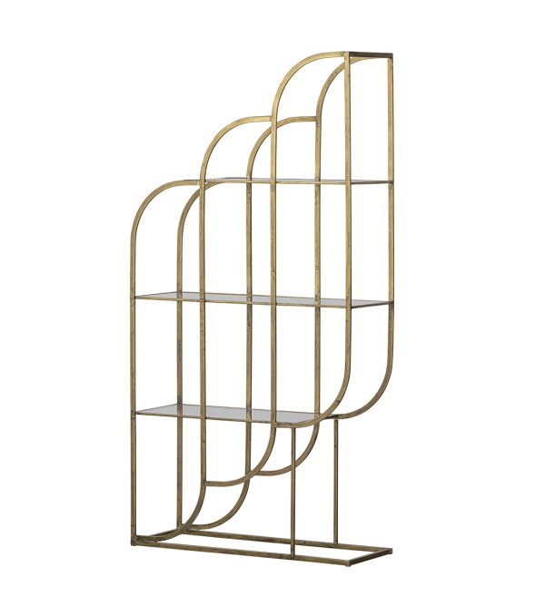 Intense zidni ormarić metalni starinski mesing 96cm