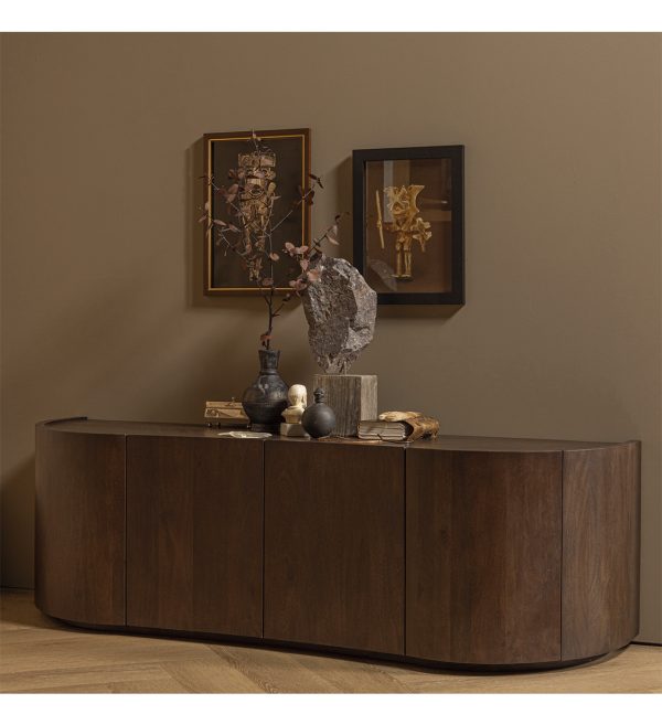 Komoda Sense s 4 vrata mango orah 1