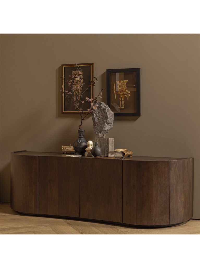 Komoda Sense s 4 vrata mango orah 1