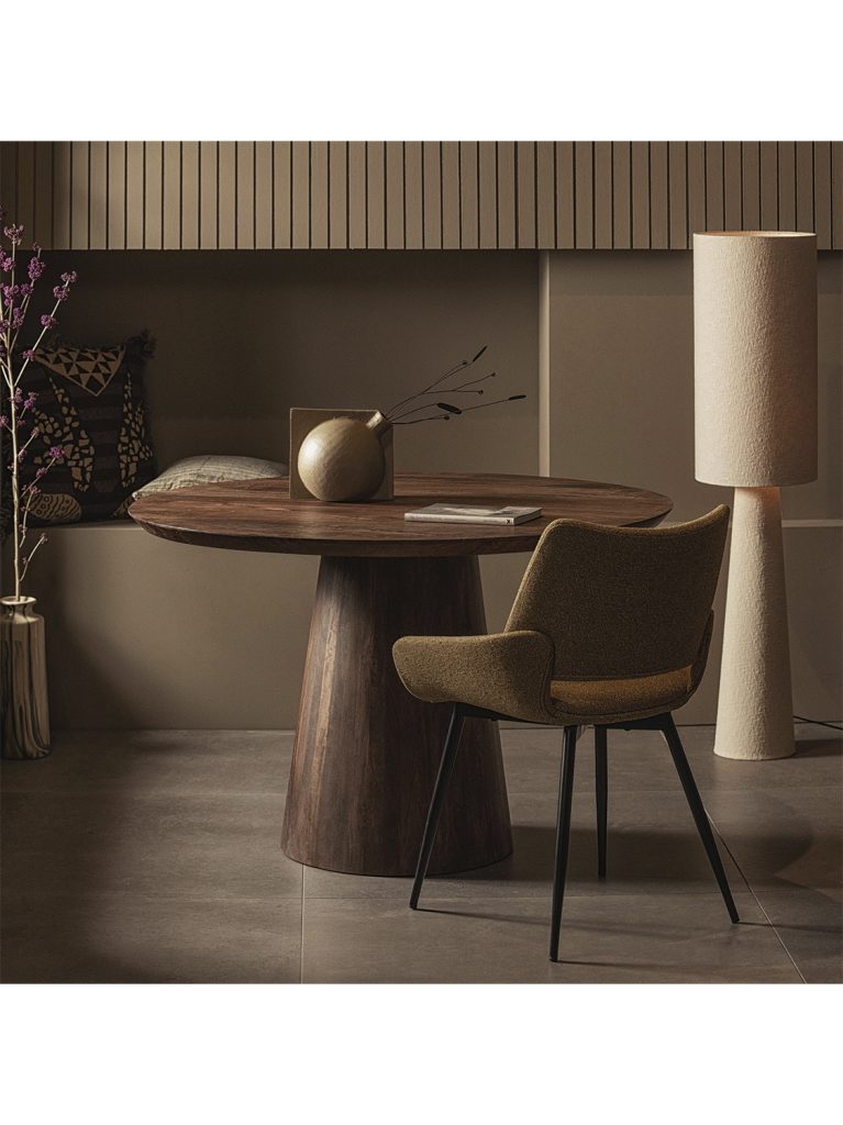 Limit dining table round mango wood walnut ø130cm 1