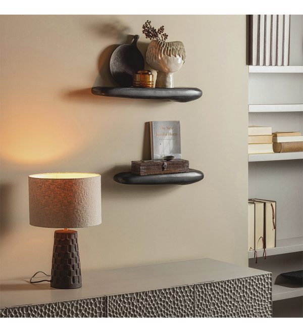 Loaf table lamp terracotta natural 1