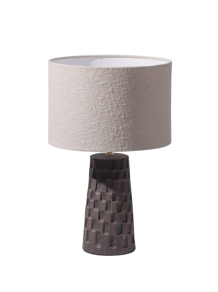 Loaf table lamp terracotta natural