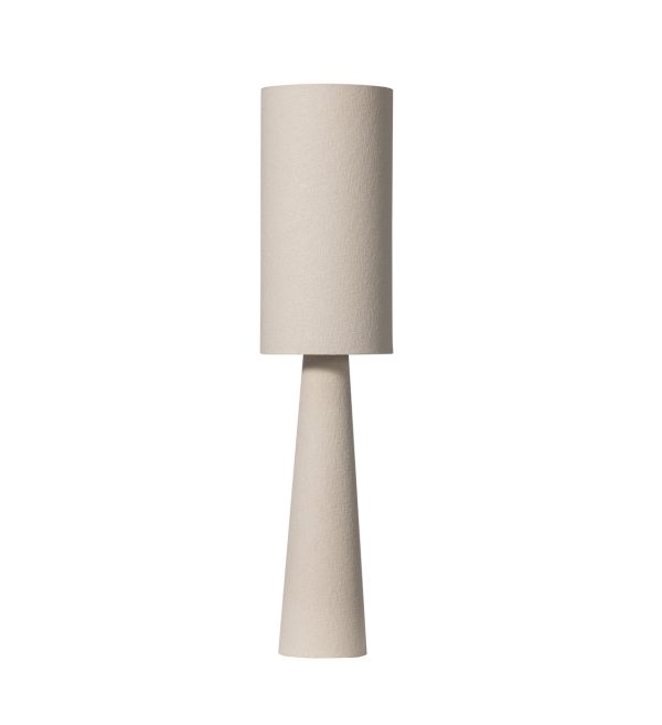 Loft floor lamp metalbouclé natural 130xø30cm