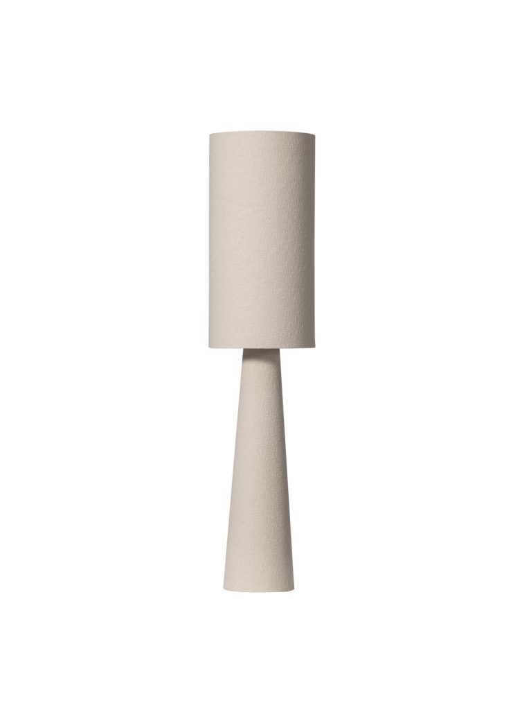 Loft floor lamp metalbouclé natural 130xø30cm