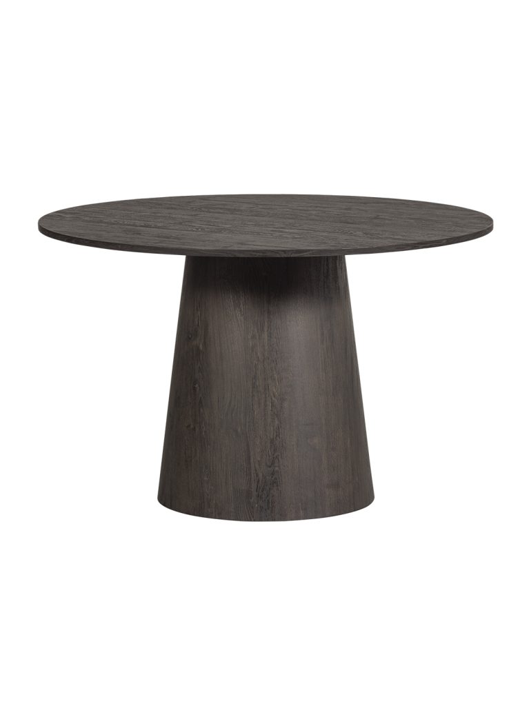 Maan dining table round mdf dark brown ø120cm 2