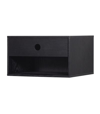 Nancy hanging bedside table black