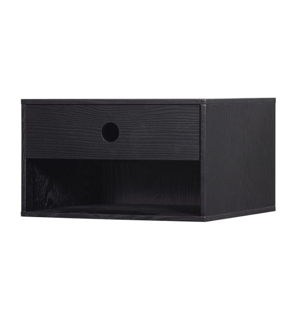 Nancy hanging bedside table black