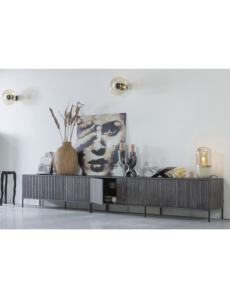 New gravure tv unit 150 cm ash veneer espresso 2