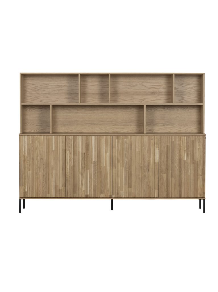 New gravure wall cabinet oak naturel