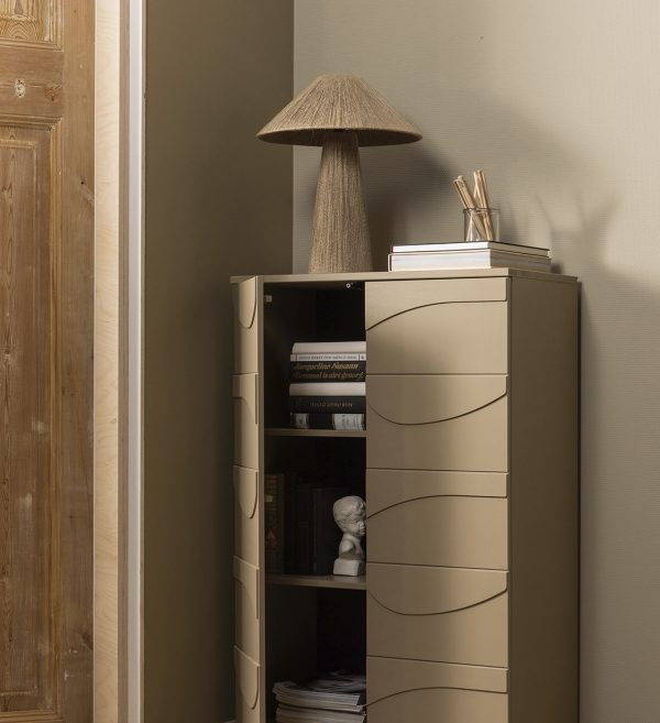 TEO CABINET PINE MUD 2