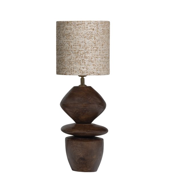 Venue table lamp base + upvote lampshade sand melange