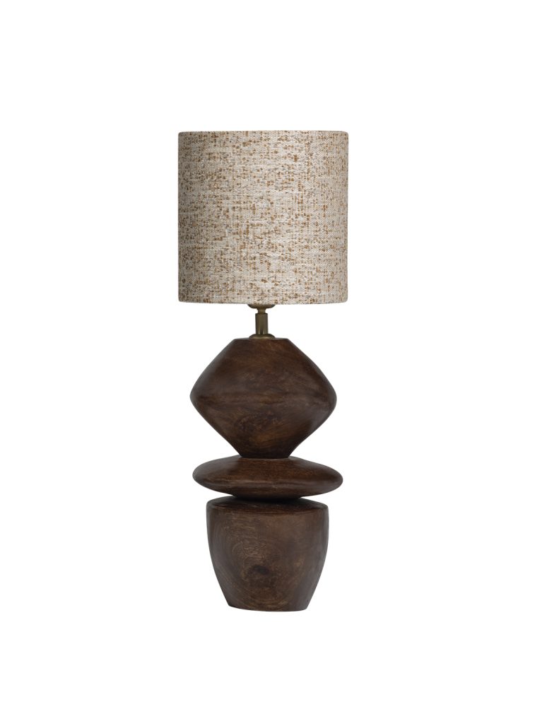 Venue table lamp base + upvote lampshade sand melange