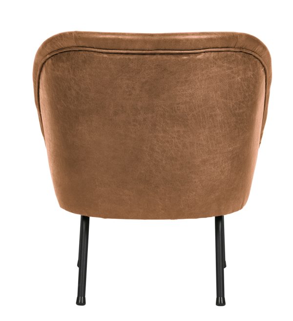 Vogue armchair leather cognac 1