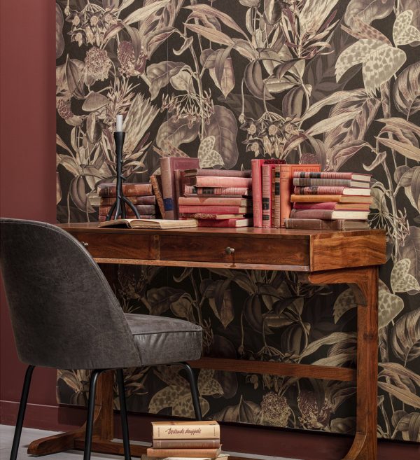 Vogue dining chair leather black 1