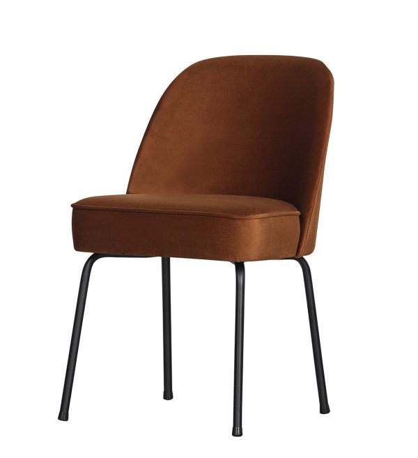 Vogue dining chair velvet rust