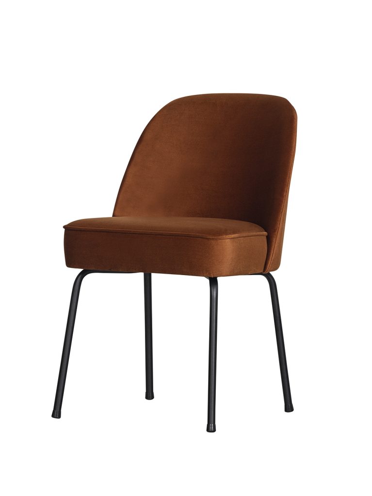 Vogue dining chair velvet rust