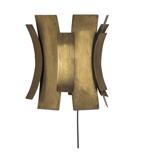 Zidna svjetiljka Course metal stari mesing