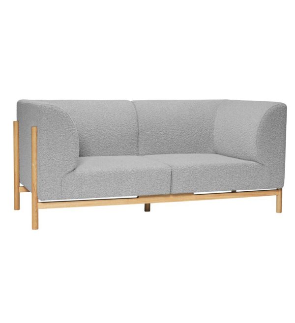 moment sofa 2 seater small grey