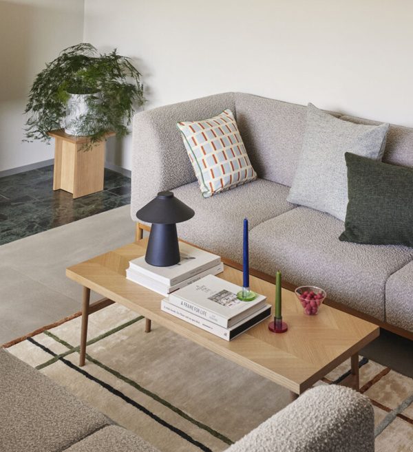 moment sofa 3 seater large grey 3