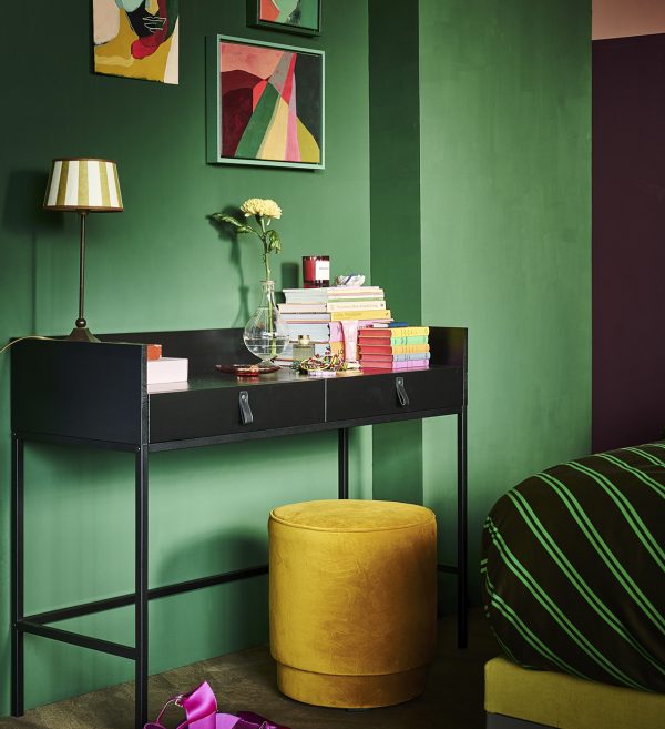 Bookazine desk pine black 1