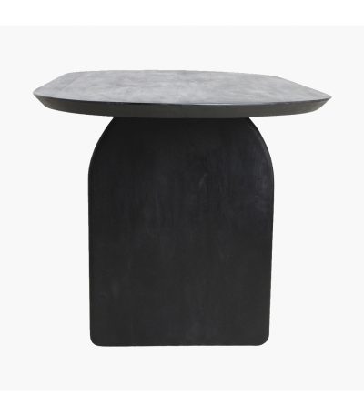 Bullnose dining table mix base black 240 cm 3