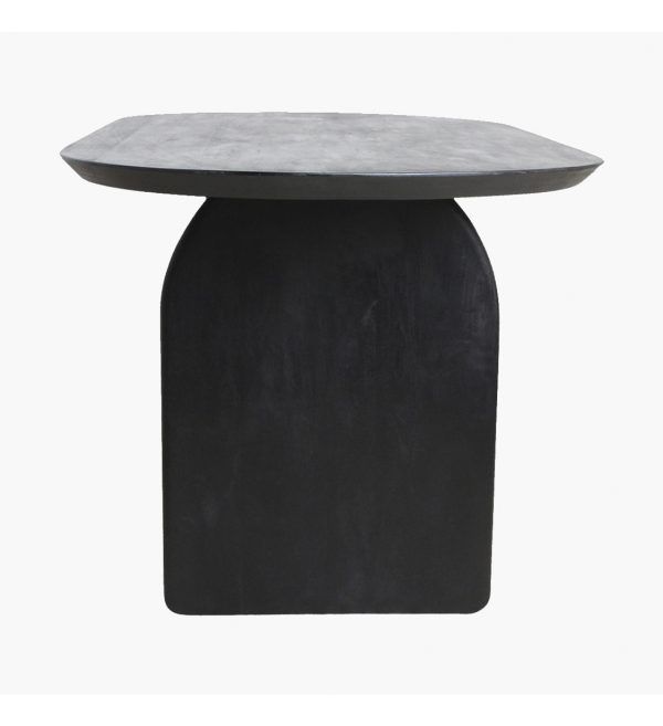 Bullnose dining table mix base black 240 cm 3