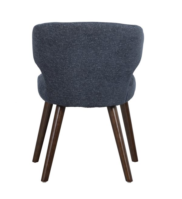 Cape dining chair melange fabric blue 1