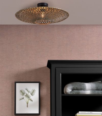 Ceiling lamp Bali dia.60x15cm blacknatural, M