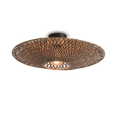 Ceiling lamp Bali dia.60x15cm blacknatural, M.1